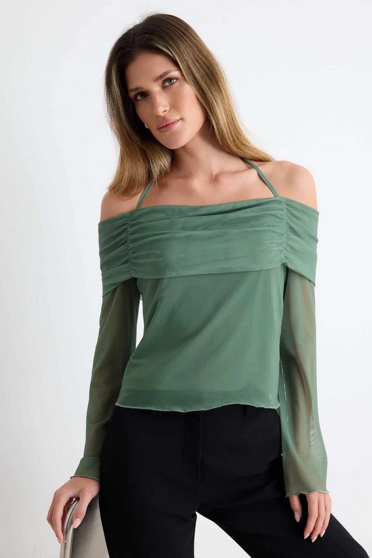 Bluze TWOSS24BZ00046 - khaki [djesi-src-5ddc7ace057e7b71a2959e7bb932f78f27392bfc280c3d27189a72e11b9f433b]