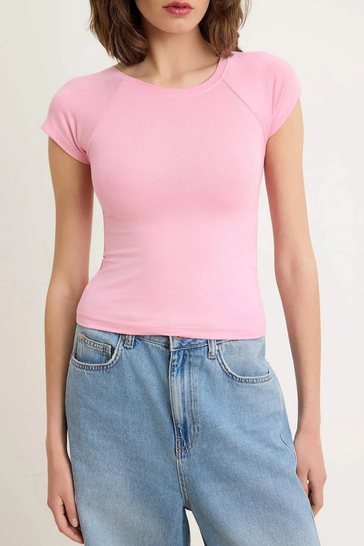 Majice TWOSS26TS00267 - roze [djesi-src-64f032f378379e337f8fa28f1dfbe821fad2551086417f251306bebaf89e487a]