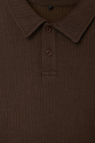 Polo majica TMNSS26PO00005 - braon [djesi-src-4fb084335cd45995fbc1a2374fd1d1665f9a888c6ed8cbfd628af086f11ab4f4]