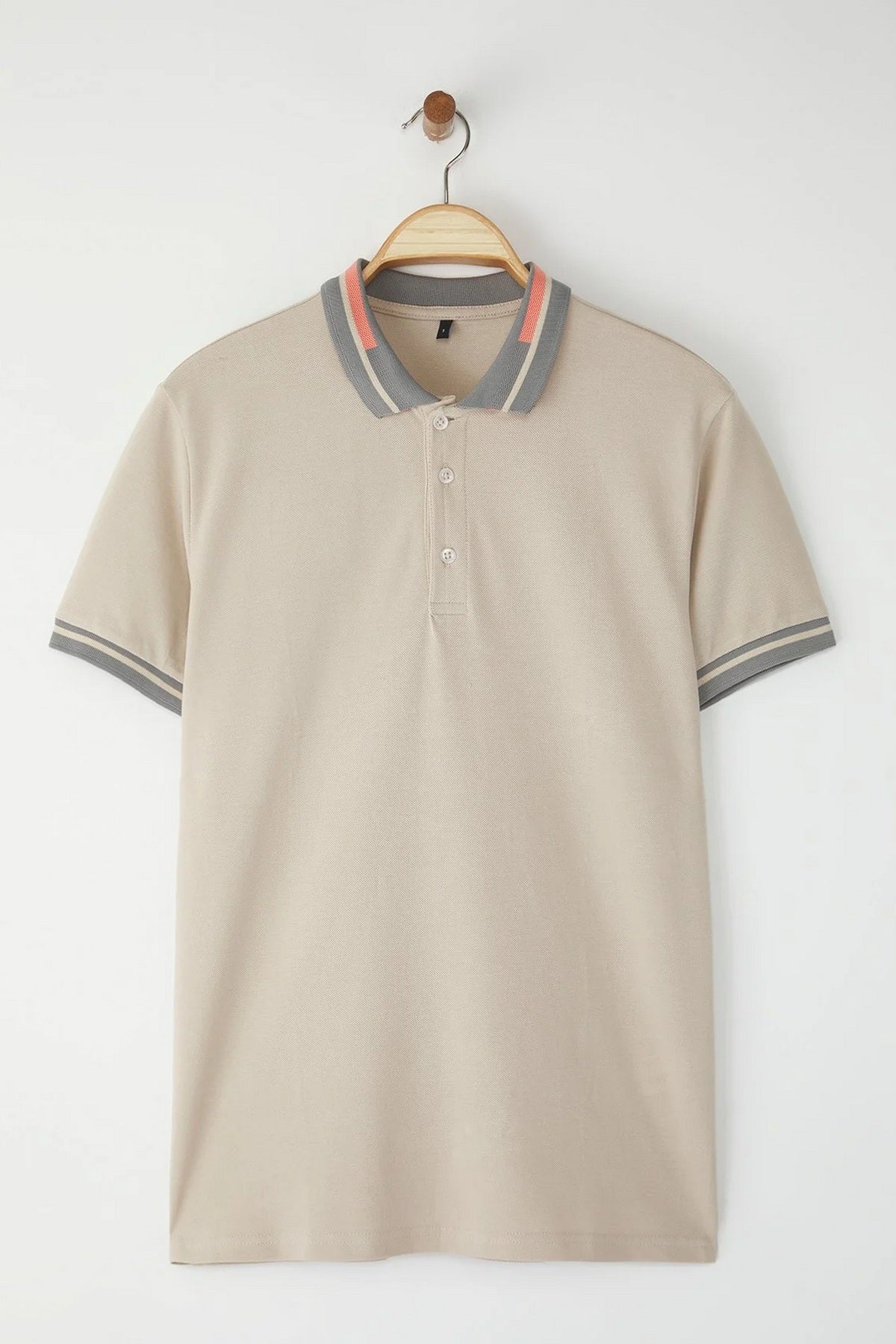 Polo majica TMNSS25PO00048 - kamen [djesi-src-b5826b31113e9d6007293f834e7c6180c99c9584ba351f132c91ca1c101a3ff9]