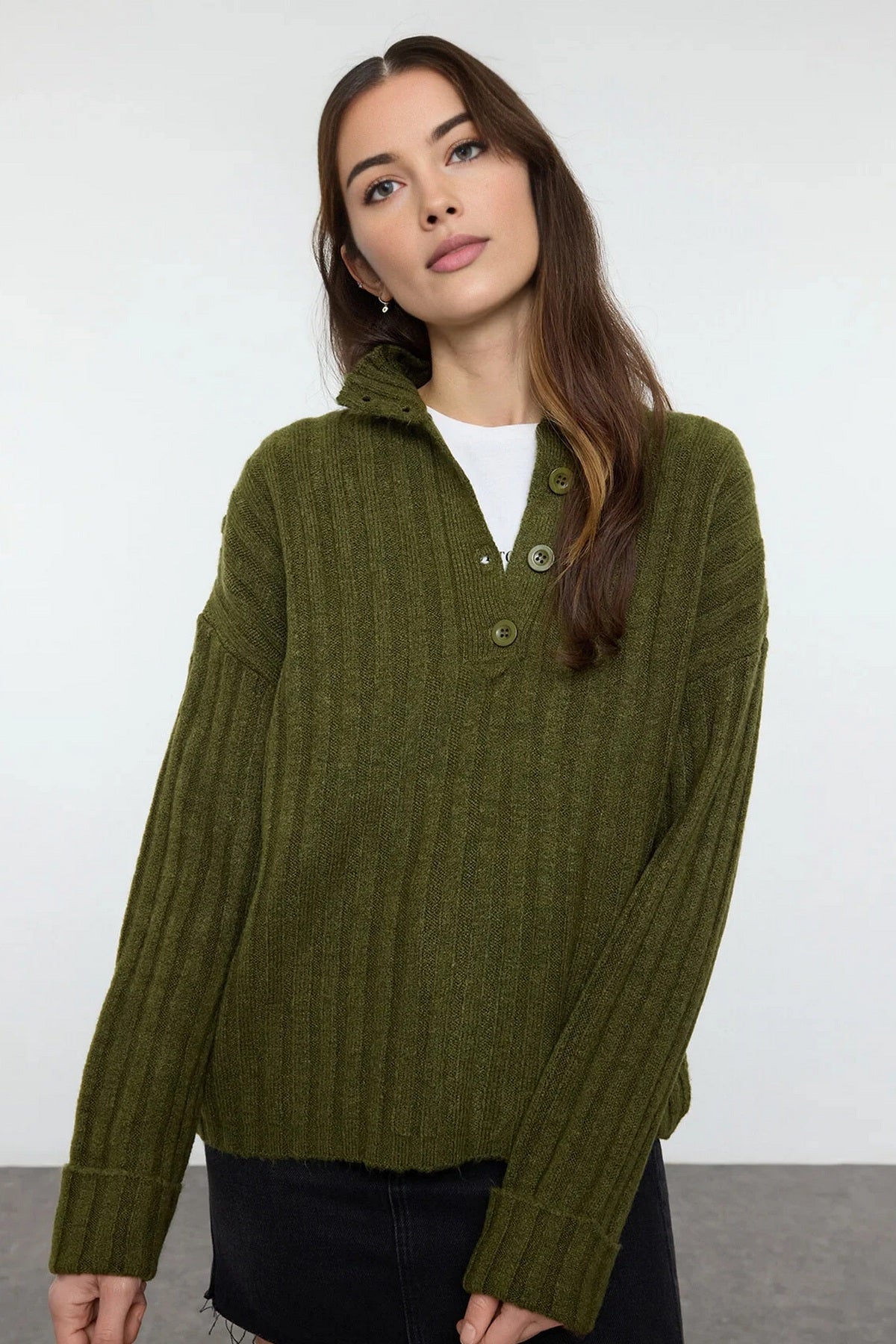 Džemper TWOAW21KZ0783 - khaki [djesi-src-24561153dd0c67a7fc735fe73227257a0182bbe7532c19ee39b3ddb869ebe7ad]