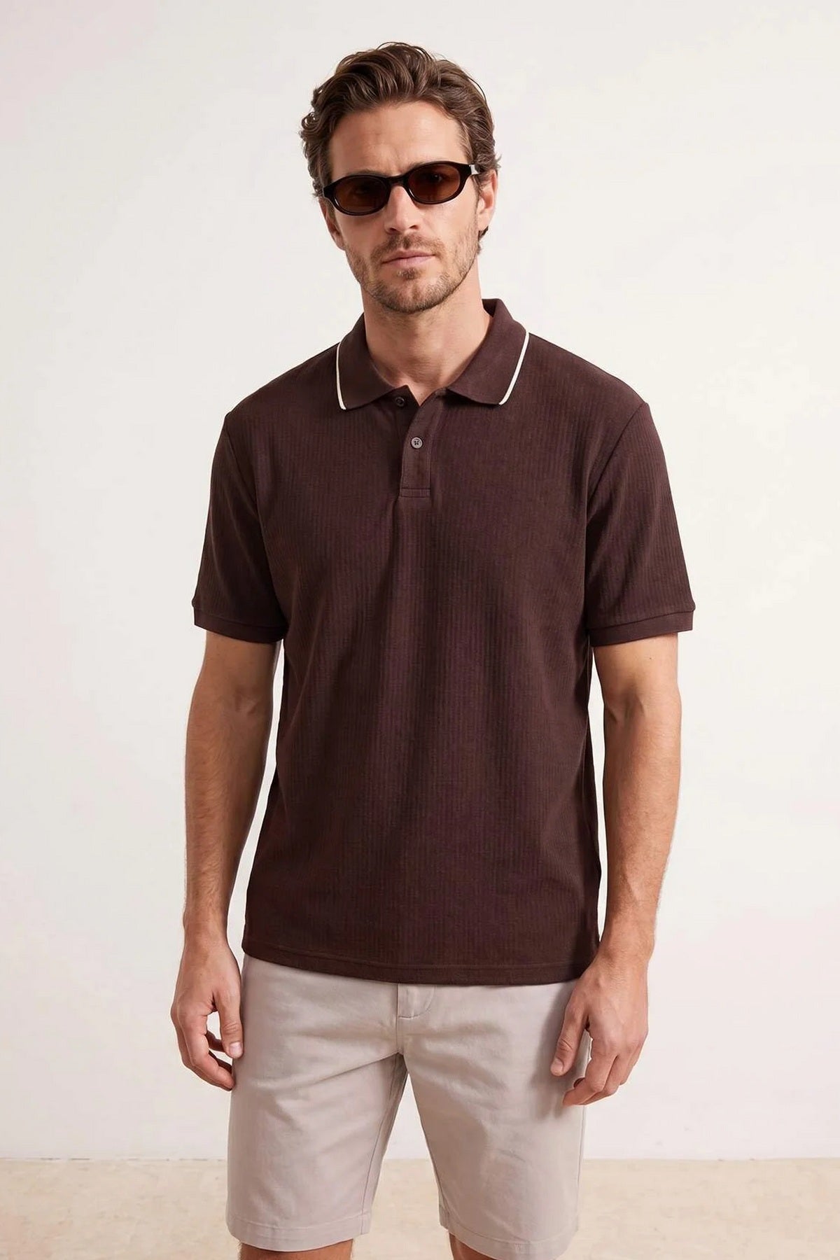 Polo majica TMNSS26PO00020 - braon [djesi-src-4e464bb0a99921079b493f365e182f56d1028d307e7fbe921589c07cfff086ed]