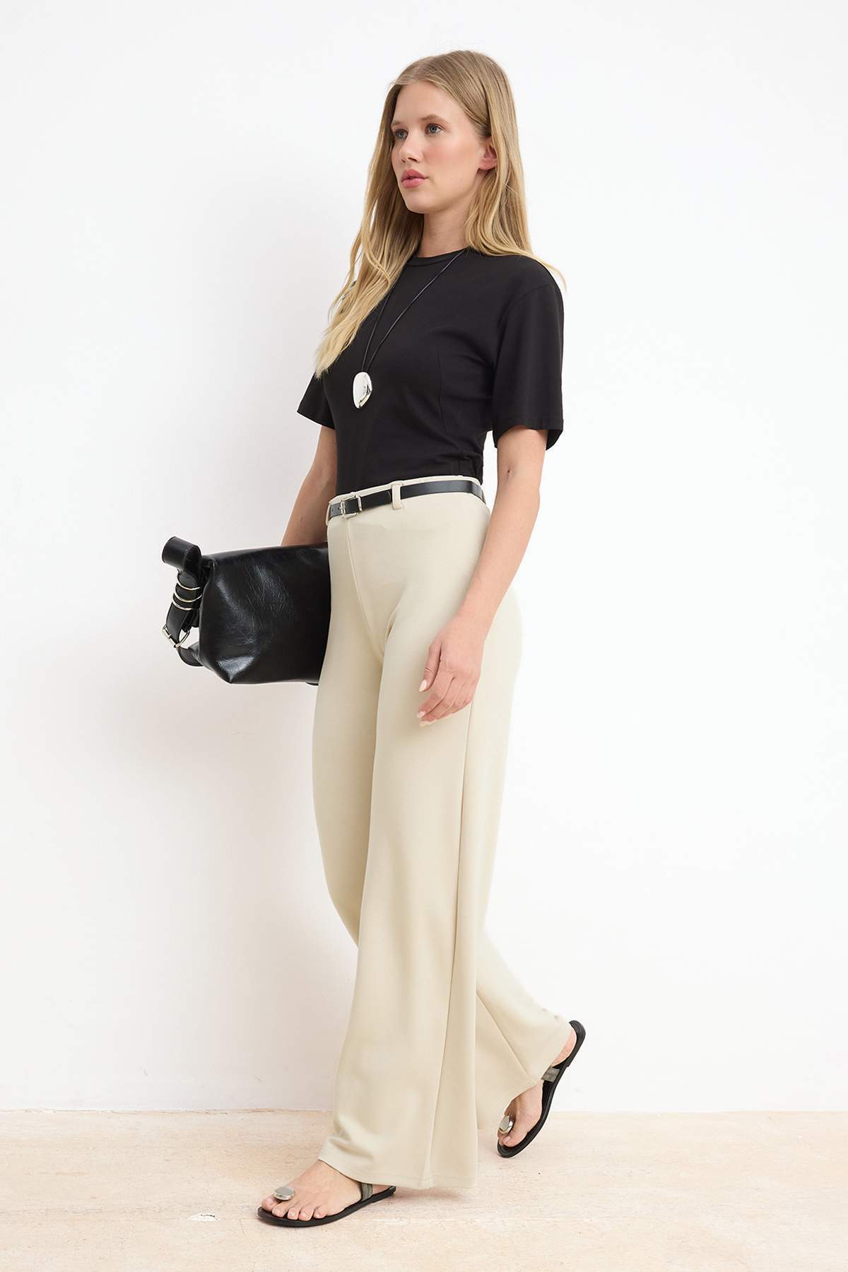 Pantalone TWOSS26PL00149 - kamen [djesi-src-a07fd013a8ae1c40bf0eb67467980ca1676646ee75407ec71fdda882ce528876]