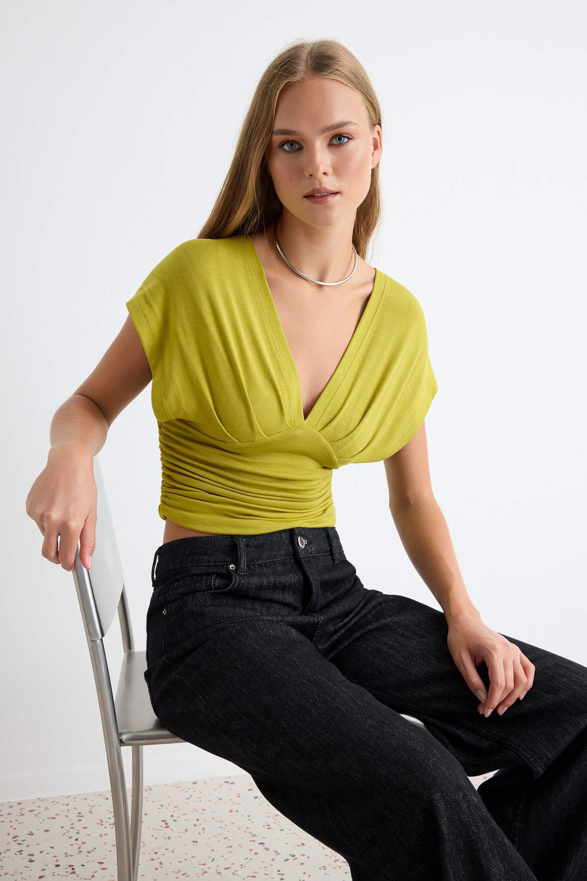 Bluze TWOSS25BZ00605 - zelena
