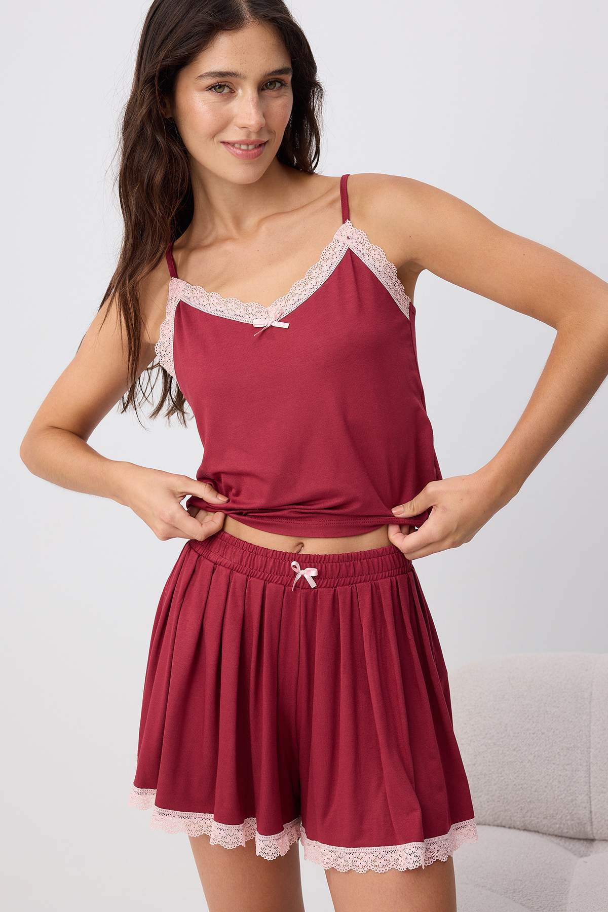 Pidžama THMSS26PT00147 - bordo [djesi-src-465d44929398d2e5217a306485c1004a2cd9f981c4a94a1324738f208ce5e797]