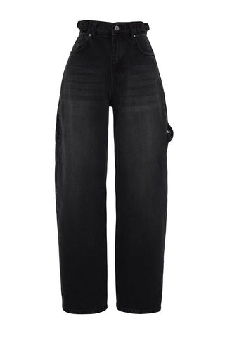 Farmerke TWOAW24JE00308 - crna