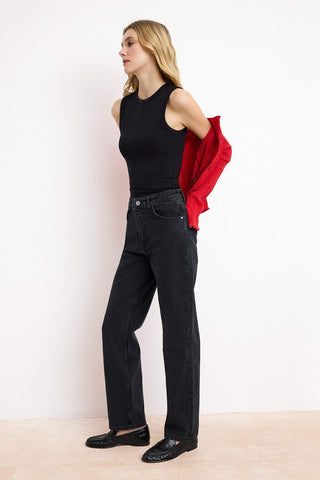 Farmerke TWOSS26JE00096 - crna