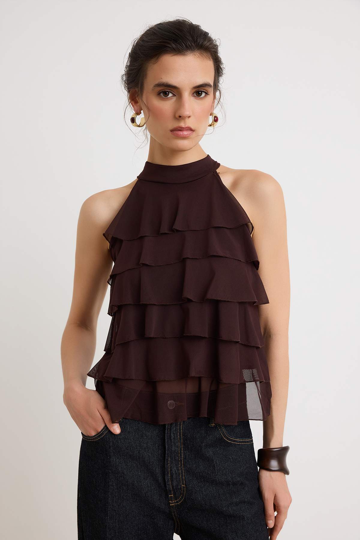 Bluze TWOSS26BZ00820 - braon