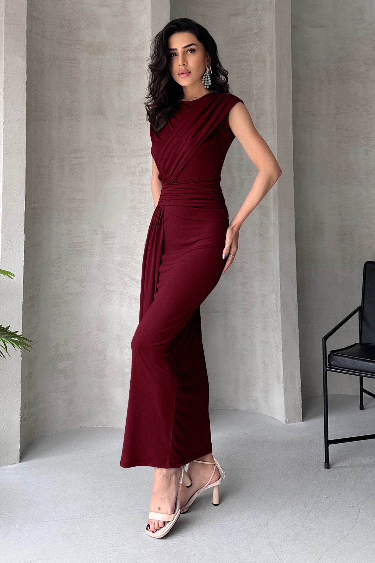 Haljine TPRSS25EL00316 - bordo