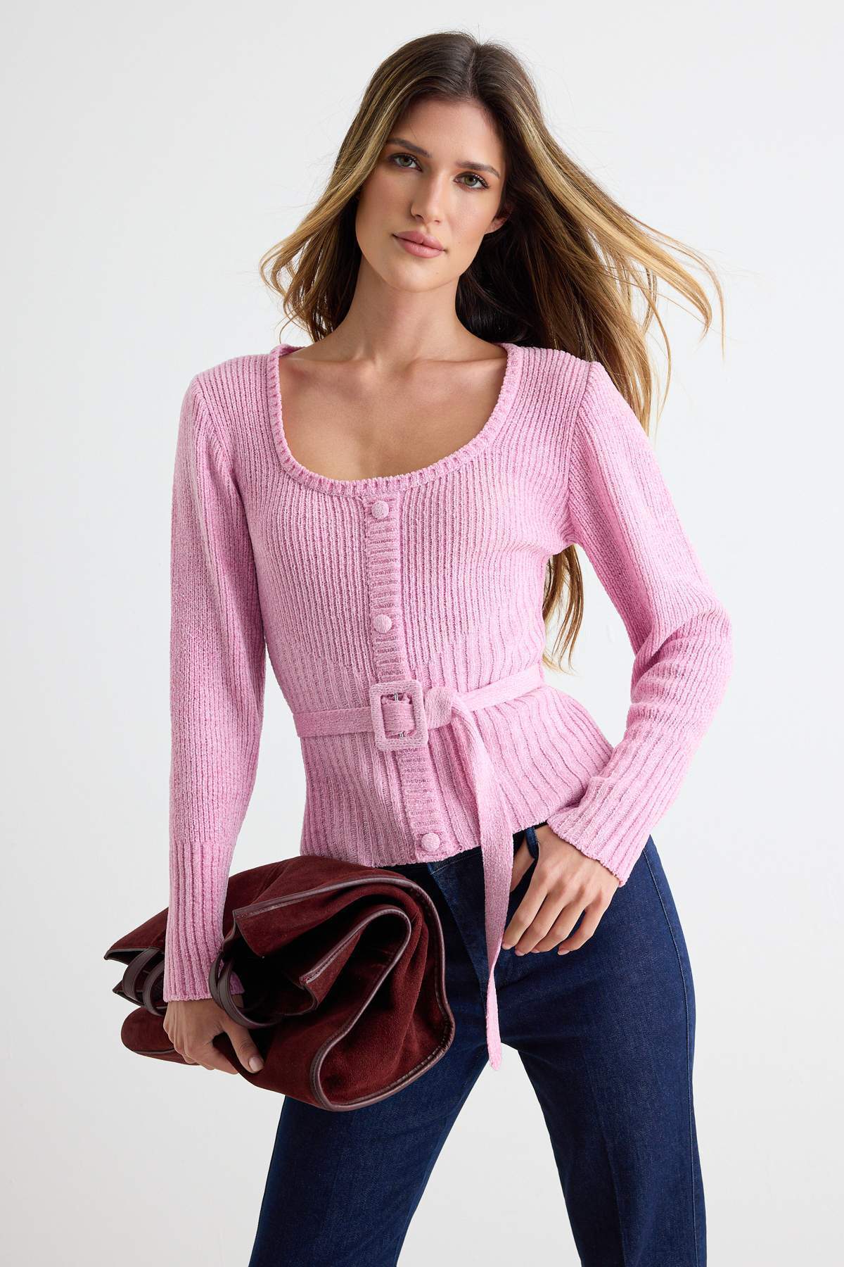 Džemper TWOAW27KZ00059 - roze