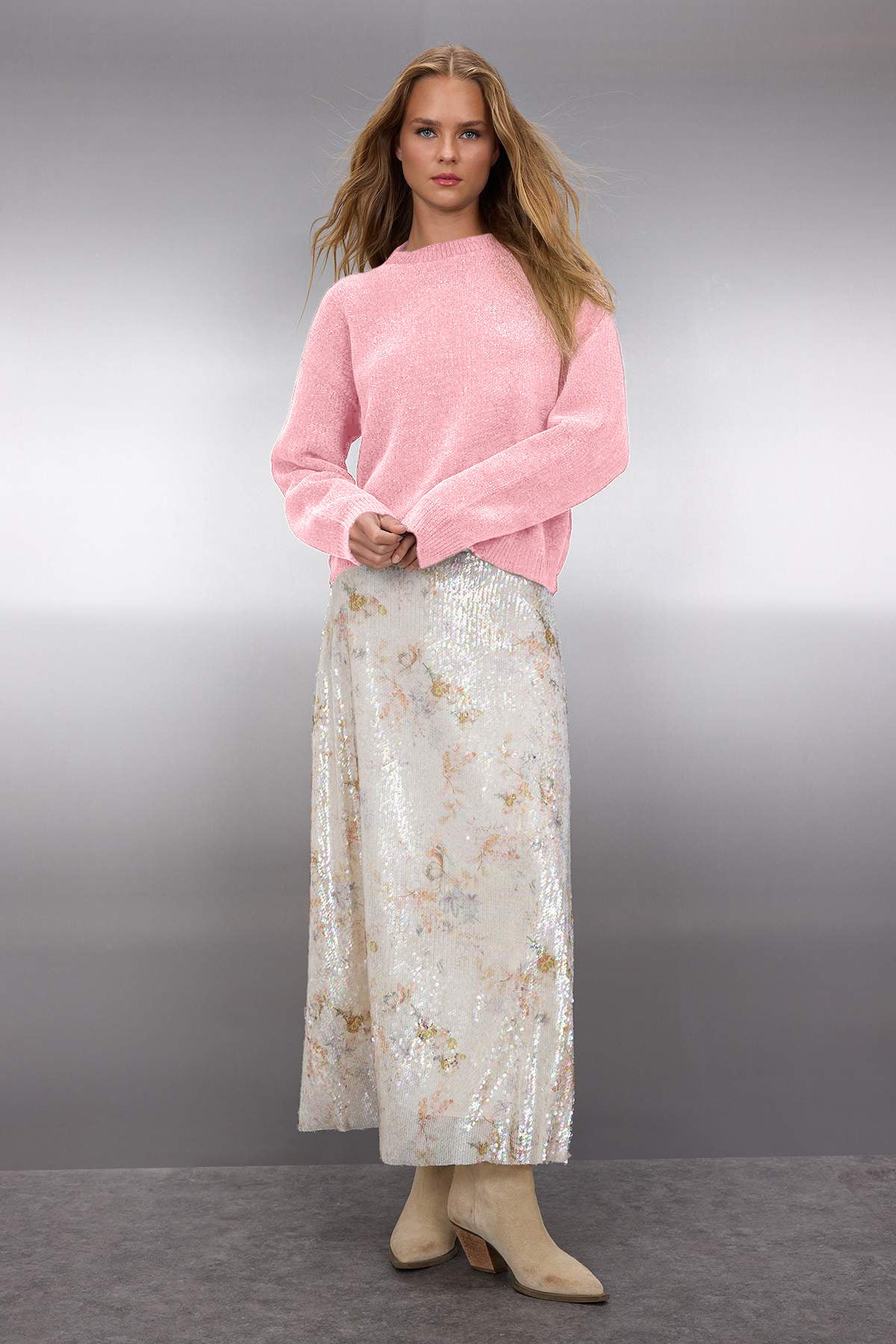 Džemper TWOAW26KZ00090 - roze