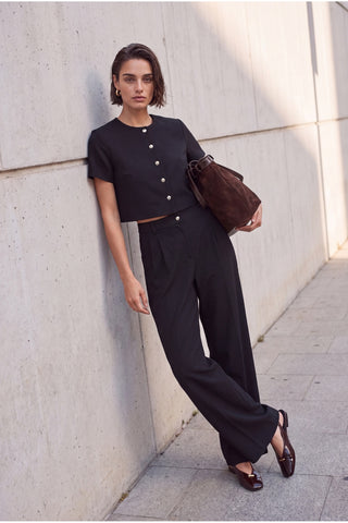 Pantalone TWOAW27AU00021 - crna