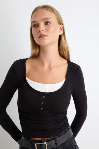 Bluze TWOAW27BZ00026 - crna