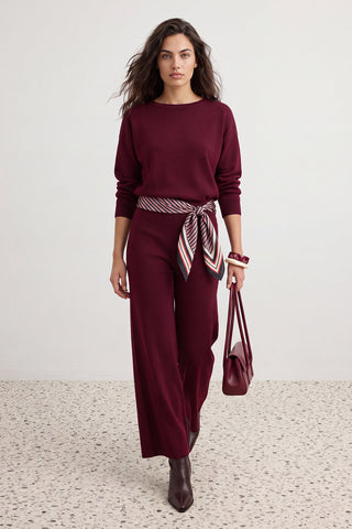 Pantalone TWOAW26AU00043 - bordo