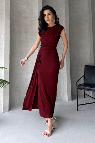Haljine TPRSS25EL00316 - bordo