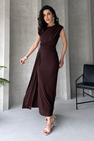 Haljine TPRSS25EL00316 - braon