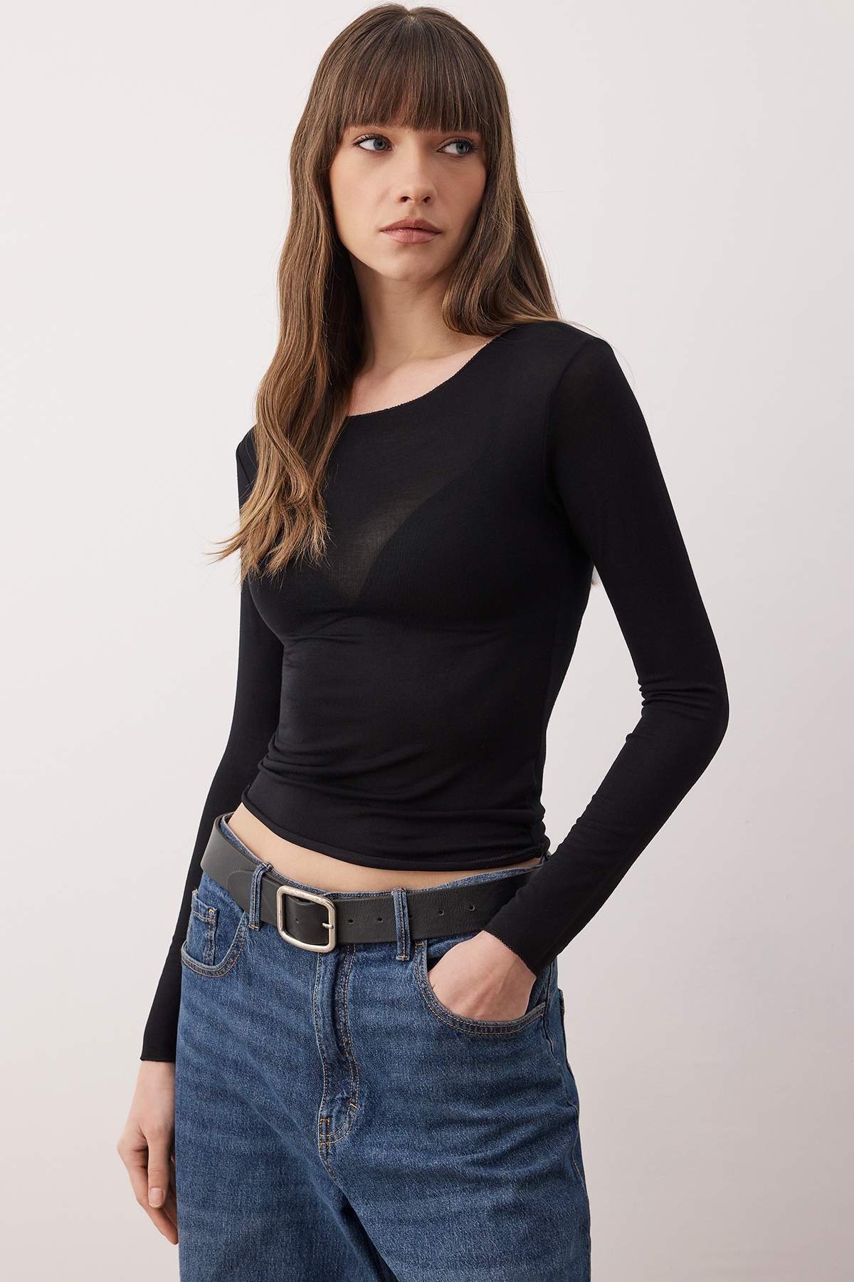 Bluze TWOAW26BZ00306 - crna