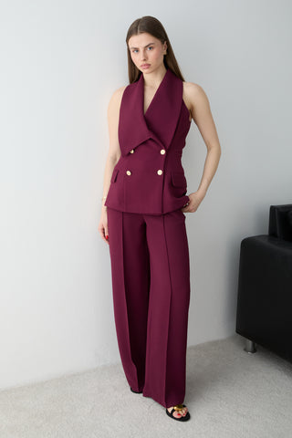 Pantalone TWOSS26AU00185 - bordo
