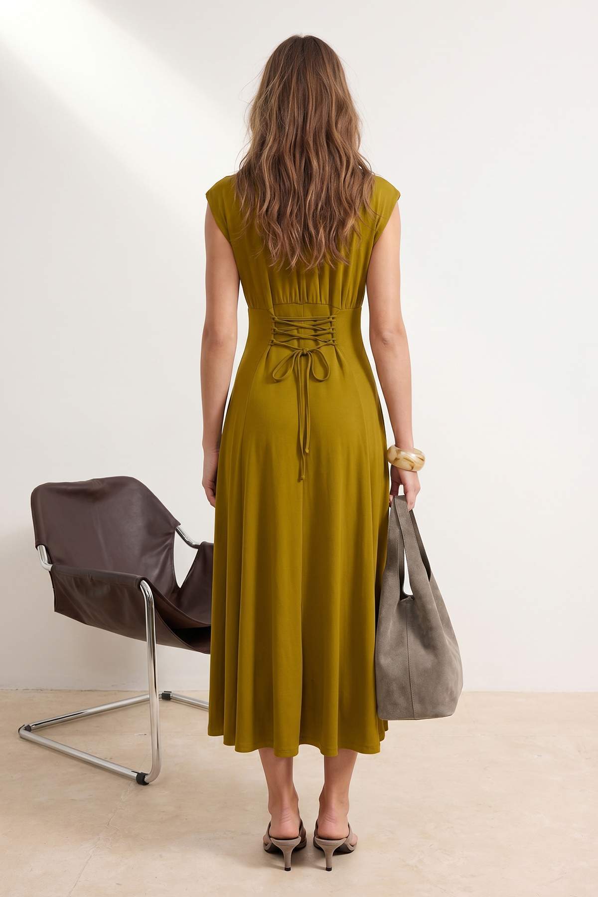 Haljine TWOSS26EL00670 - khaki