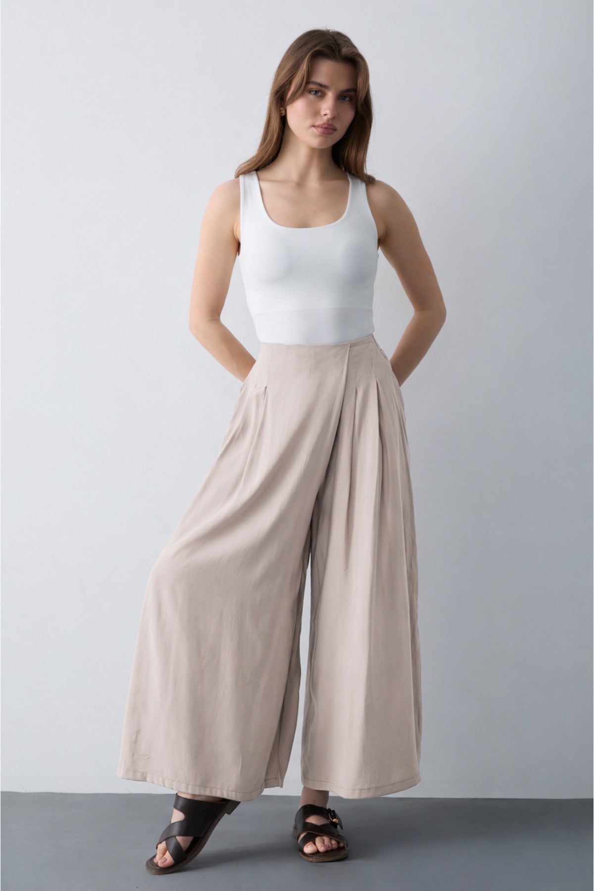 Pantalone TWOSS26PL00081 - kamen [djesi-src-29637886cdcc0e34dd67f9a72d2484454ee64f6ea79177eeba2bb623da1ba9b3]
