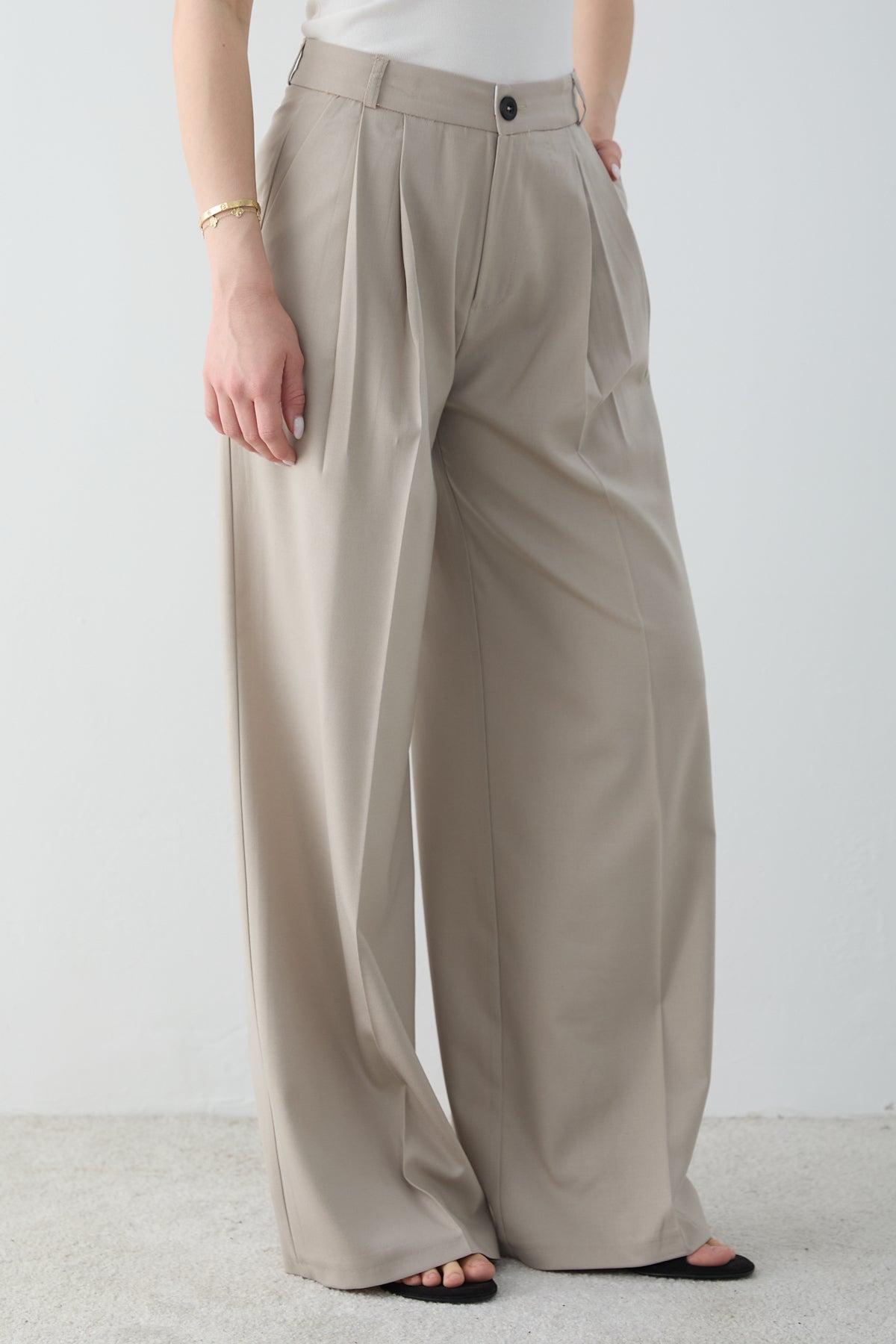 Pantalone TWOSS26PL00231 - kamen [djesi-src-359f94bf81c3a49da6c8f20e81d06049bf8b4f8a1cddc7772c68cc680c798924]