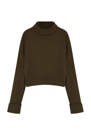 Džemper TWOAW22KZ0223 - khaki