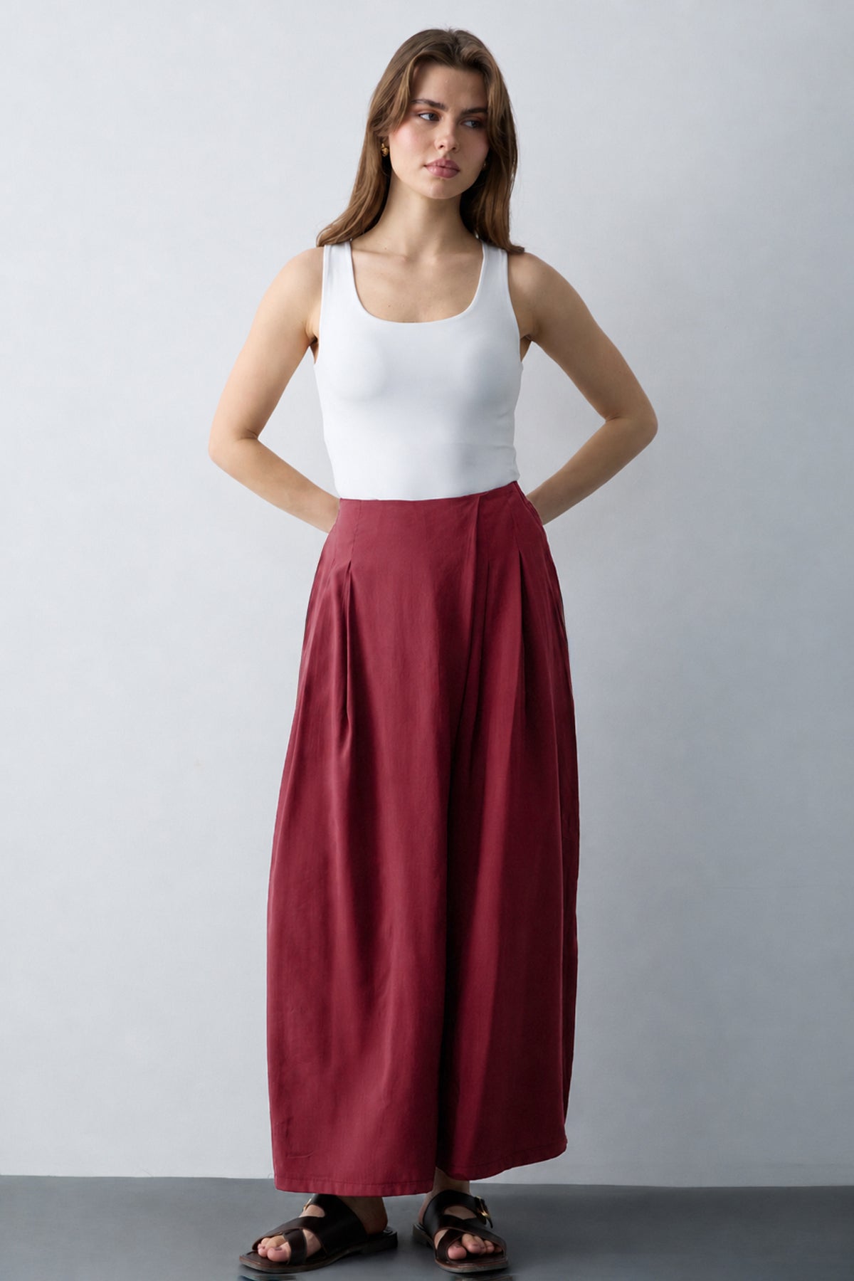 Pantalone TWOSS26PL00081 - bordo [djesi-src-87d7dee94486aac1c3e4166fc0386b19a9d2daba7feca25f5754bec23484d57d]