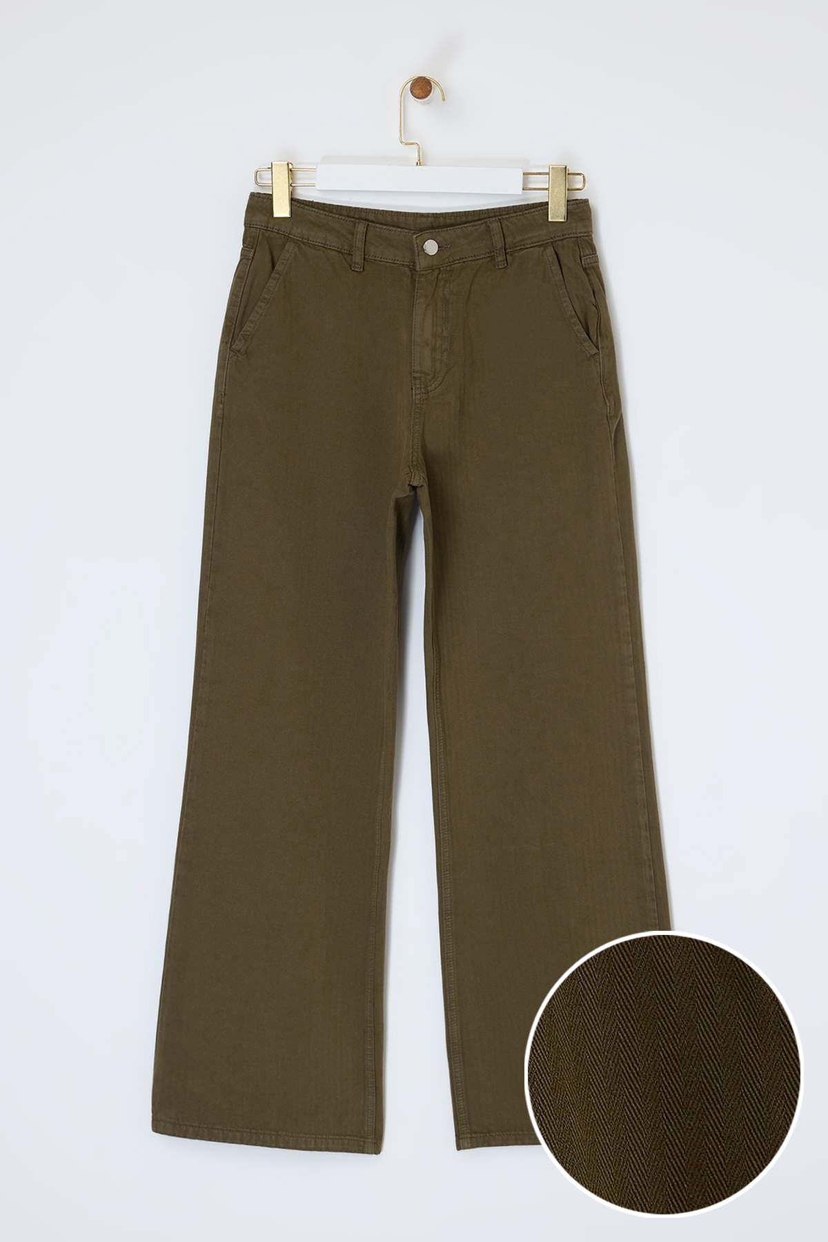 Farmerke TWOSS26JE00014 - khaki