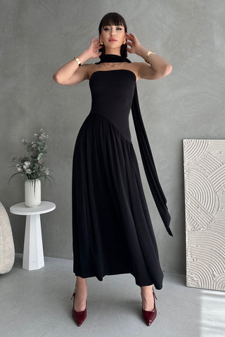 Haljine TPRSS25EL00317 - crna