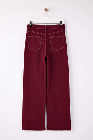 Farmerke TWOAW26JE00299 - bordo