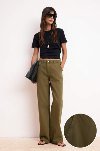 Farmerke TWOSS26JE00014 - khaki