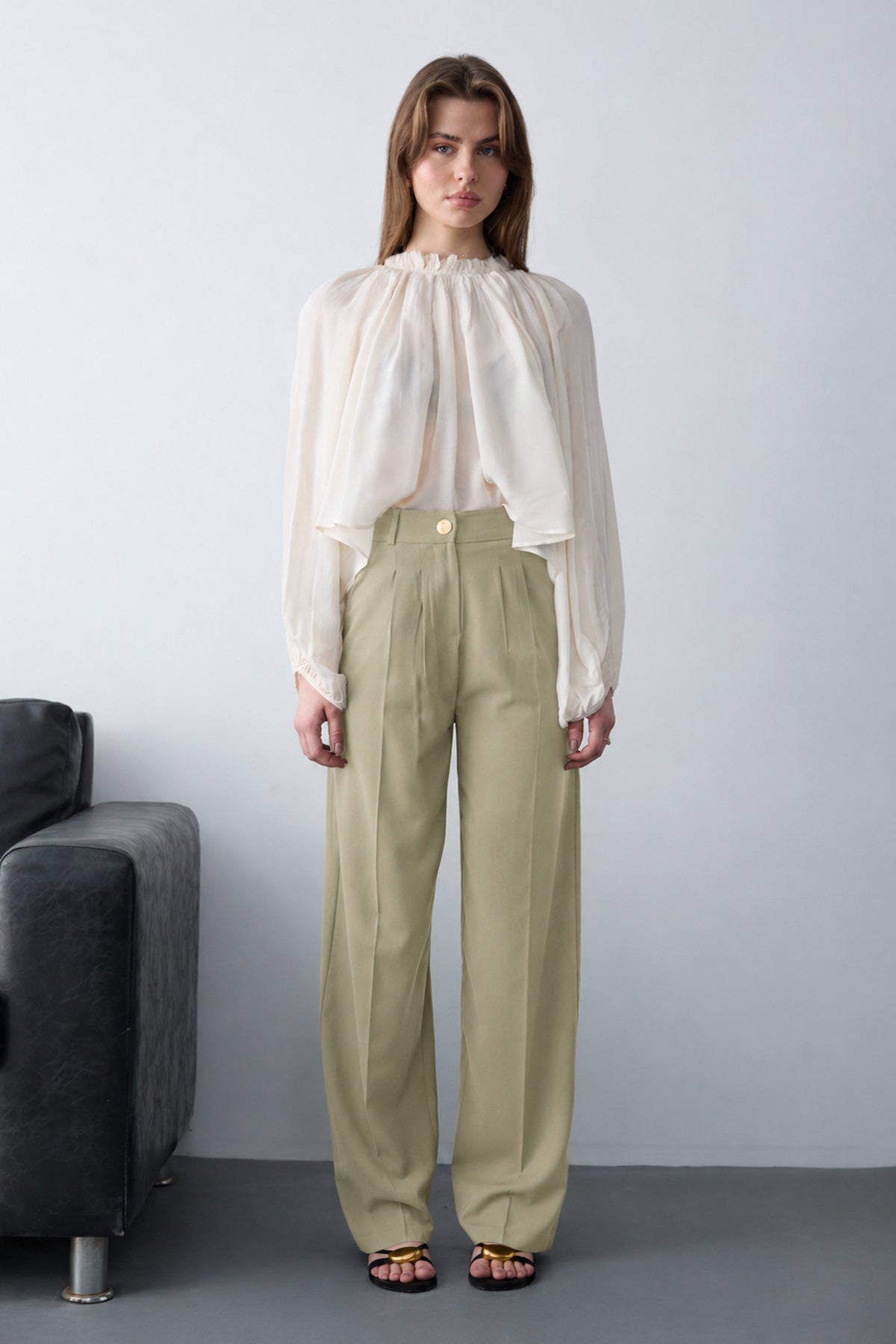 Pantalone TWOAW26PL00161 - khaki [djesi-src-1dd1f5ca32ef02a81891e8677f025a8575ef18d7cf936f1ffa85846d5ca2e9df]