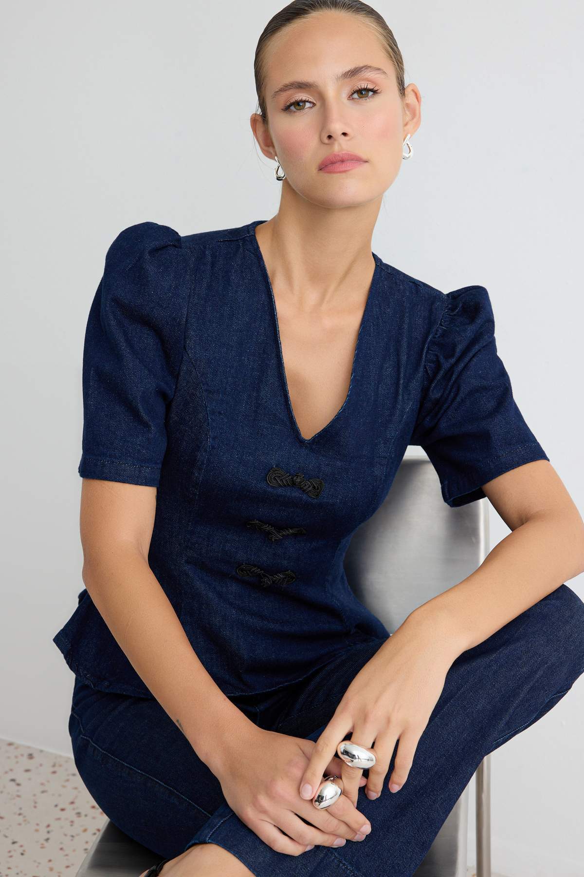 Bluze TWOAW27BZ00252 - plava