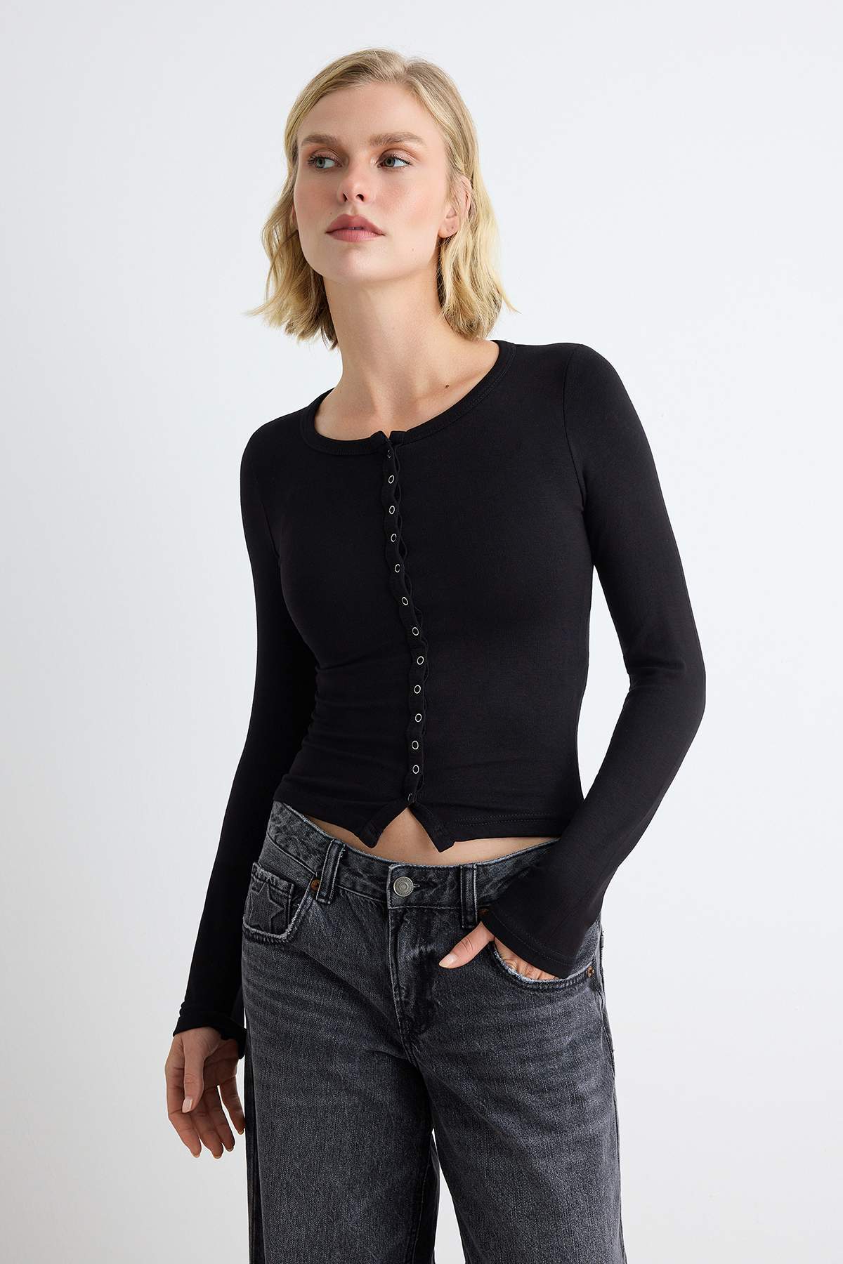 Bluze TWOAW27BZ00049 - crna
