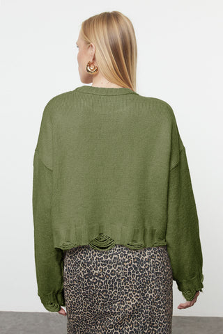 Džemper TWOAW24KZ00319 - khaki