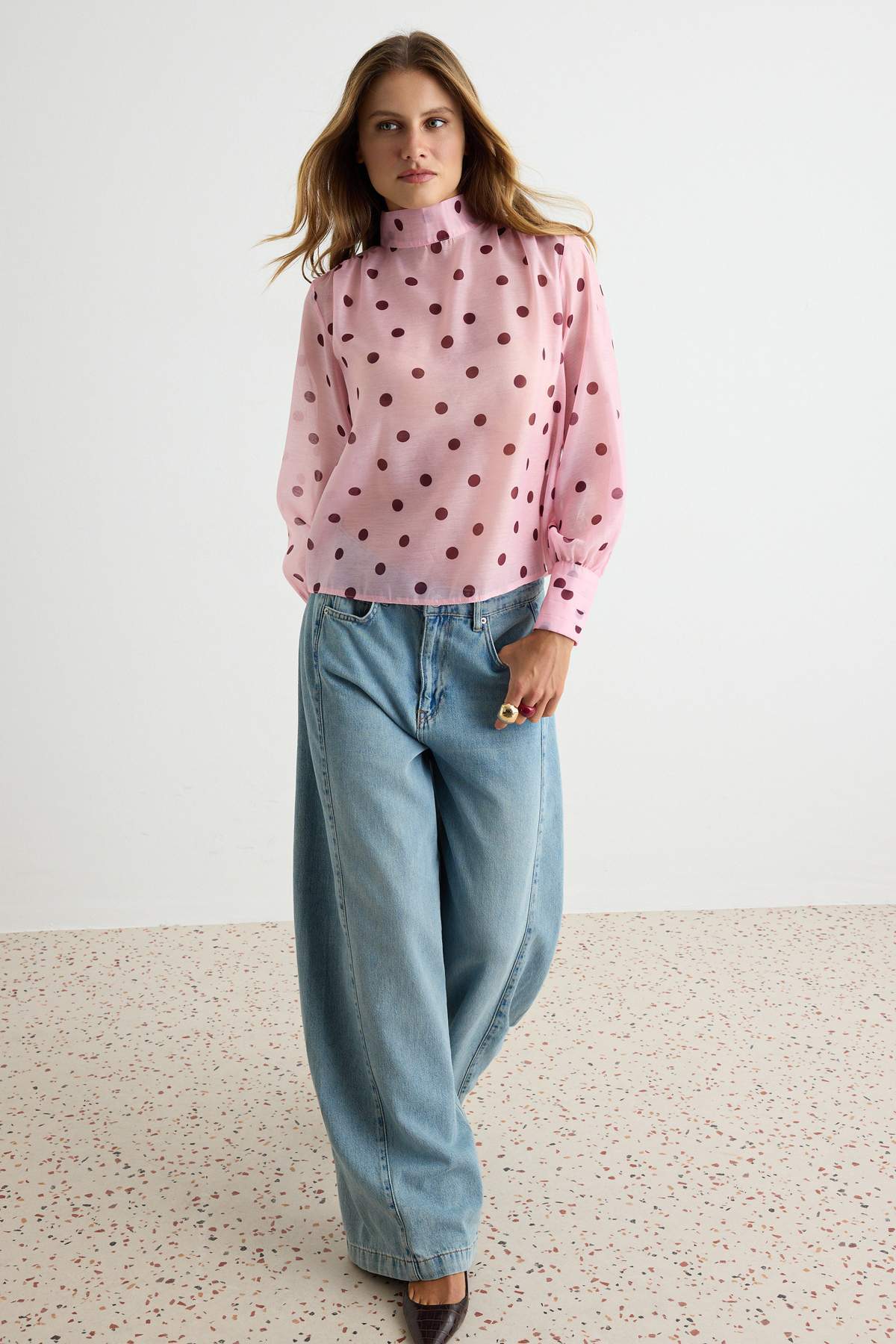 Bluze DOKUMATWOAW27BZ00273 - roze