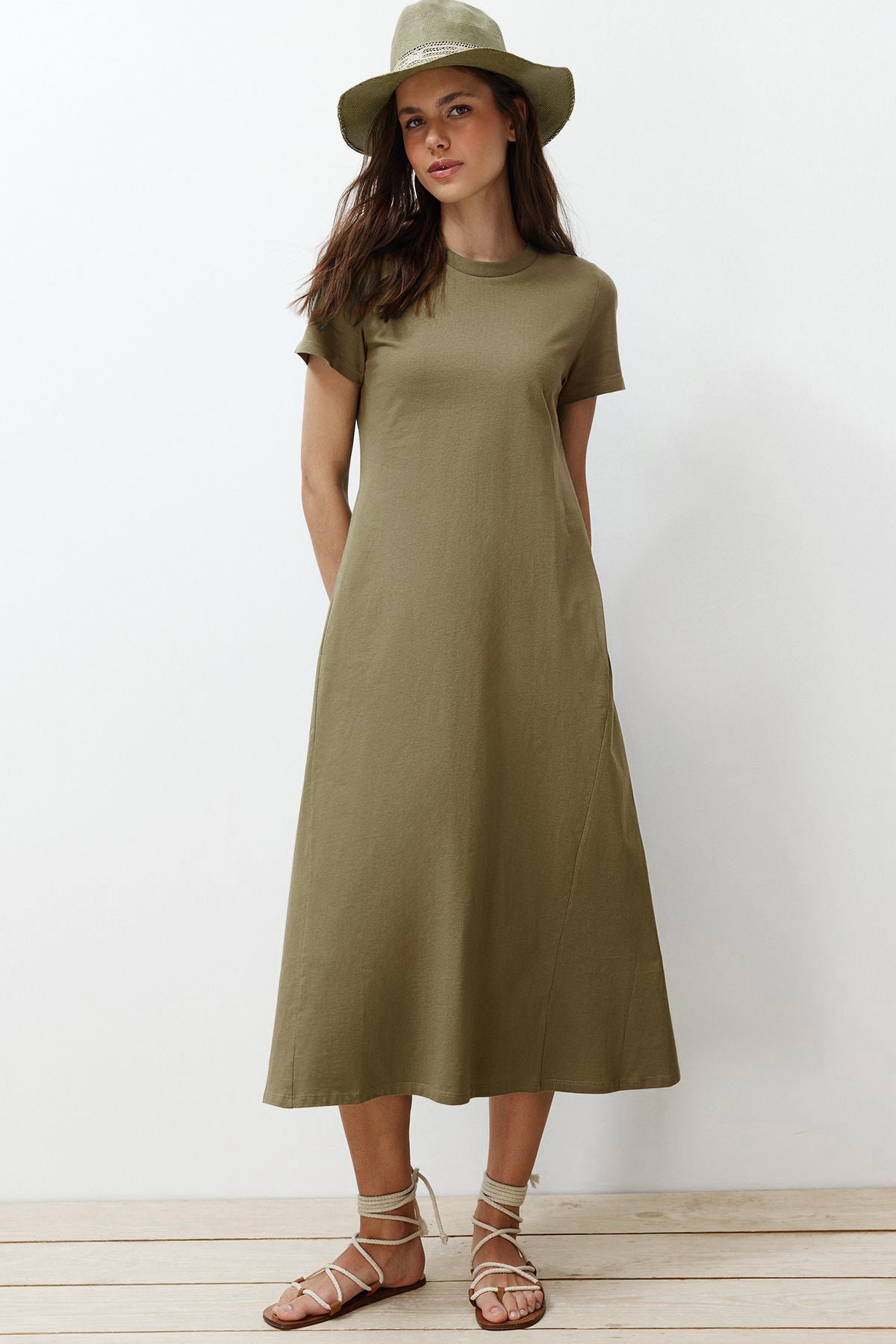 Haljine TWOSS24EL00169 - khaki