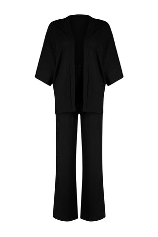 Pantalone TWOSS24AU00091 - crna