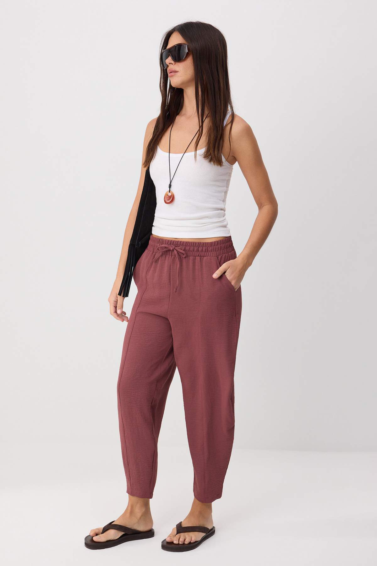 Pantalone TWOSS25PL00027 - roze [djesi-src-88a4df4c1a04b277edf64877edb865844e448c40850cd5b8218f0bd1dafa46d0]