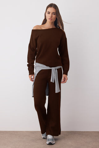 Pantalone TWOAW26AU00043 - braon
