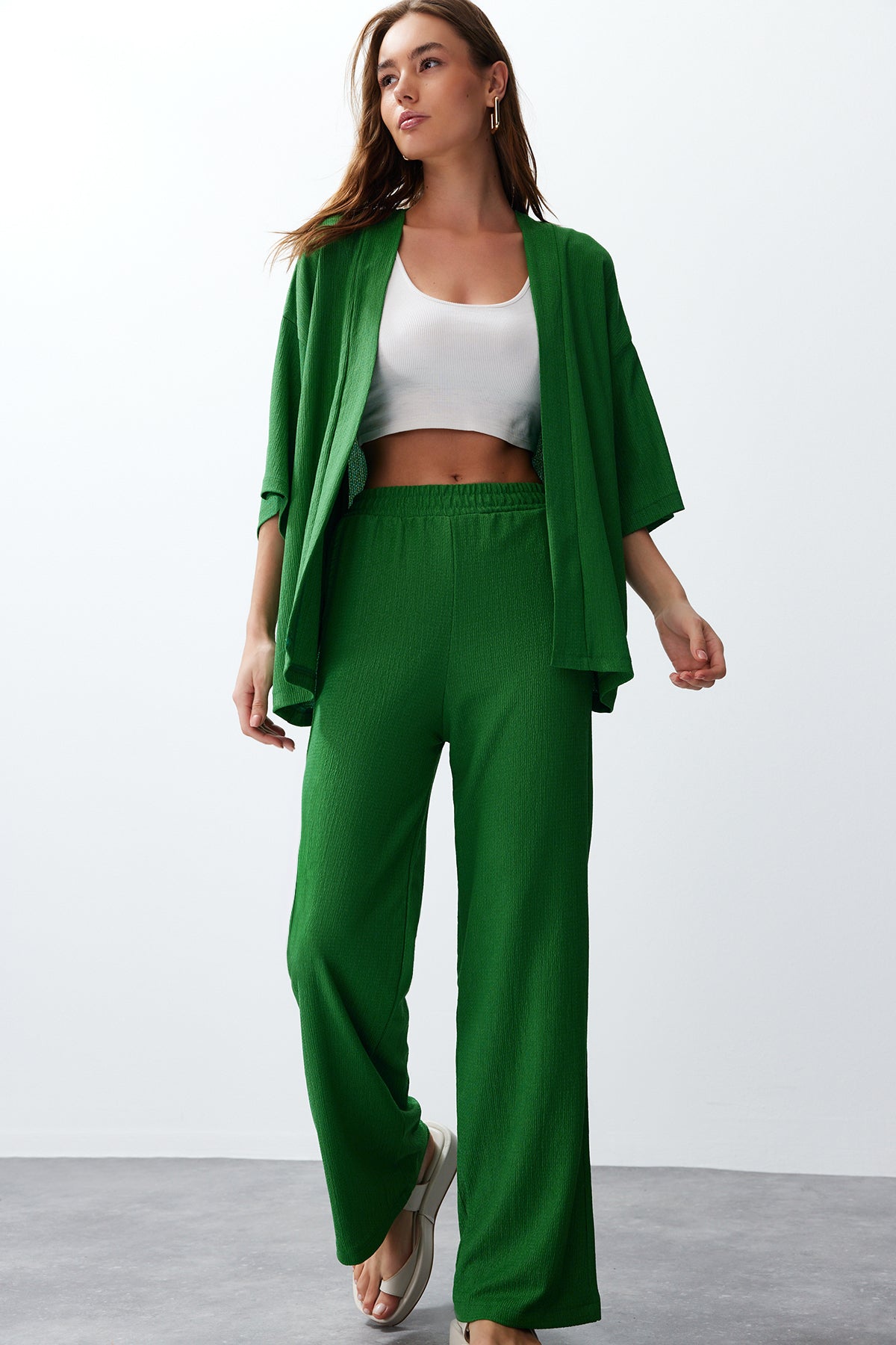 Pantalone TWOSS24AU00091 - zelena