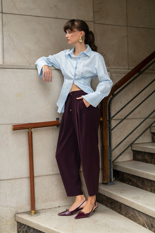 Pantalone TWOSS25PL00126 - šljive [djesi-src-0ec0e5758329264b5b74d5da99e70842c721a0100e781c209491393666b2cc94]