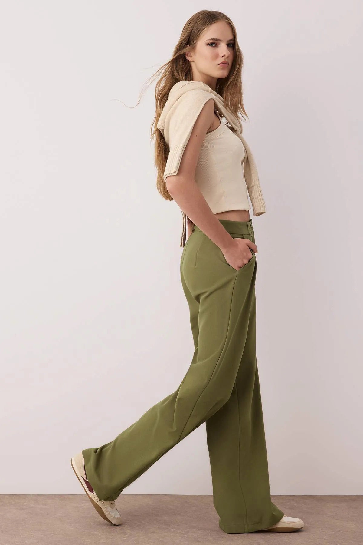 Pantalone TWOAW25PL00109 - khaki [djesi-src-d72369c8427b30e5c1100d2688af1c3791bcbcc678e070d6cd1c441fac9ed74f]