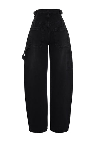 Farmerke TWOAW24JE00308 - crna