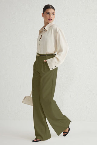 Pantalone TWOAW25PL00109 - khaki [djesi-src-d38baf57252e51b17753e7bbcc9002f2819a5696fcf4bf7c6c1a72908f68d679]