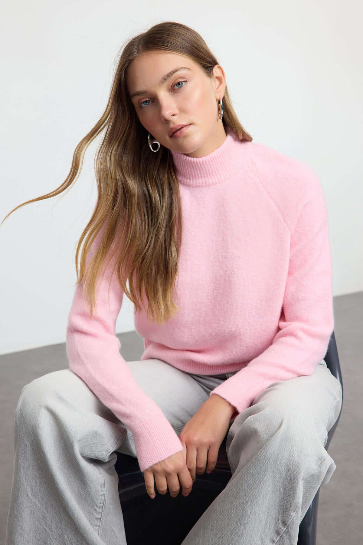 Džemper TWOAW25KZ00043 - roze