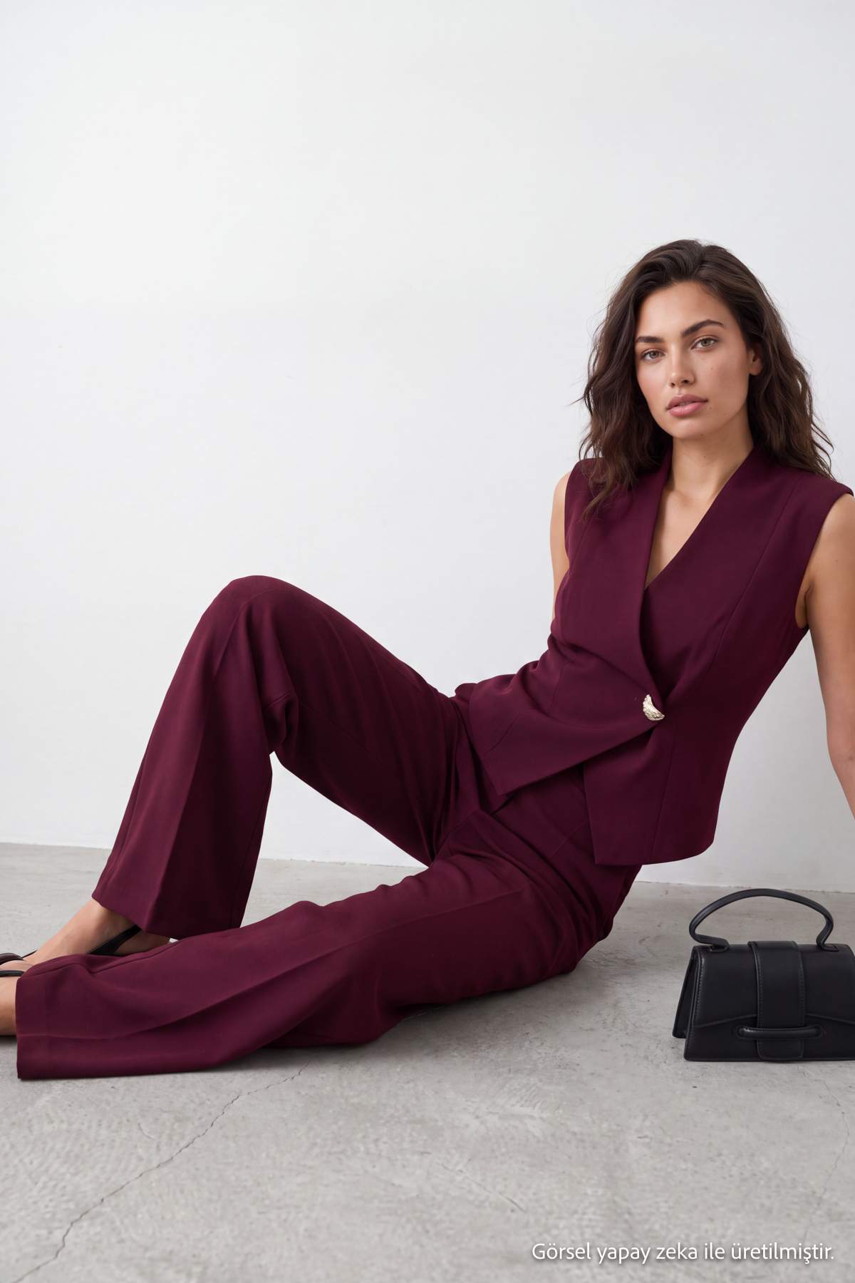 Pantalone TWOAW27AU00113 - šljive