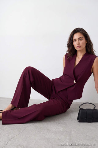Pantalone TWOAW27AU00113 - šljive