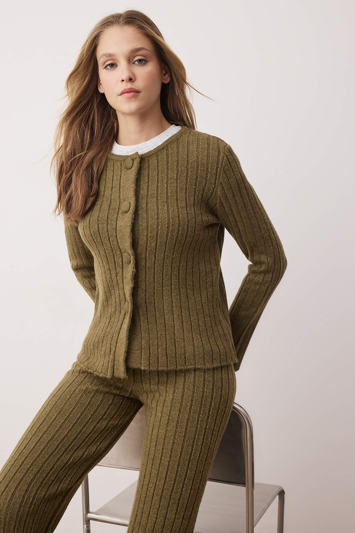 Pantalone TWOAW26AU00004 - khaki