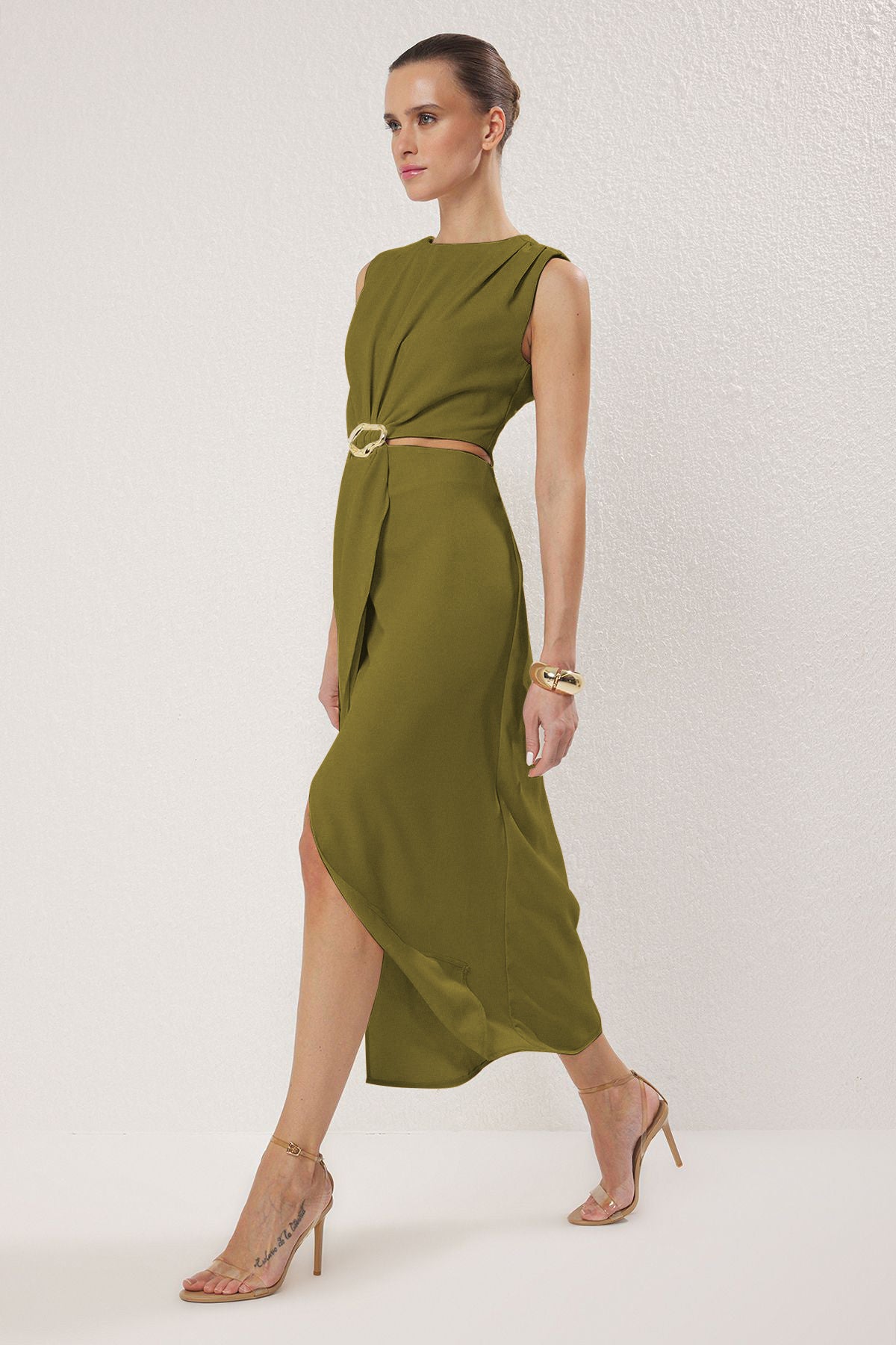 Haljine TWOSS25EL00017 - zelena